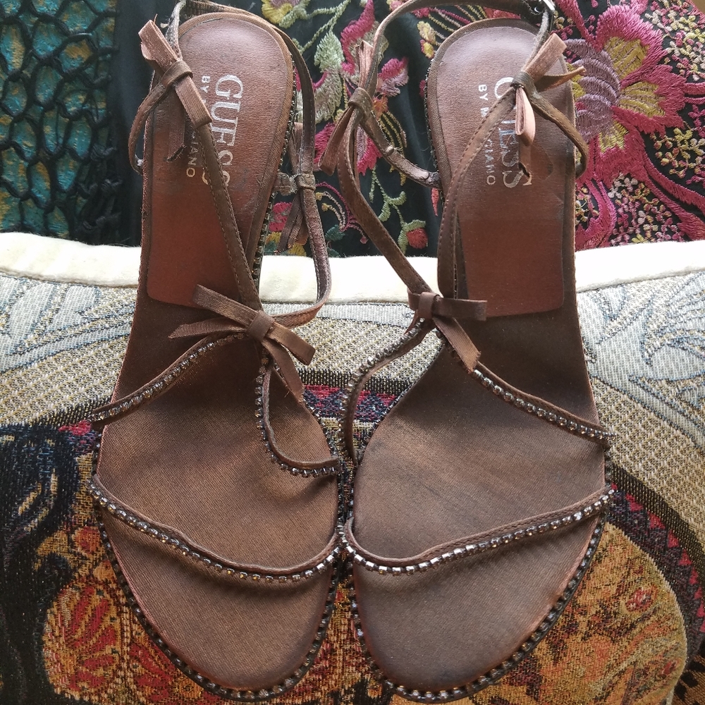 GUESS RHINESTONE HEELS